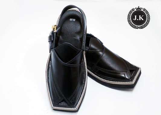 Black Kaptan Peshawari Sandal